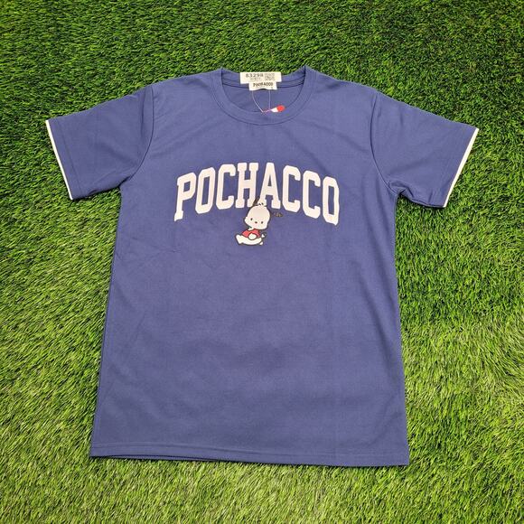 Pochacco Shirt Women M/L 19X25 Blue Hello-Kitty Sanrio Japan - Picture 1 of 12